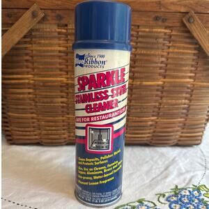 Stainless Steel Cleaner Vintage Blue Ribbon Products Sparkle 18oz Discontinued